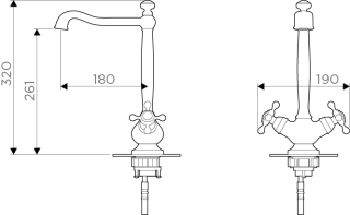 Смеситель для кухни Omoikiri Kagoshima-О